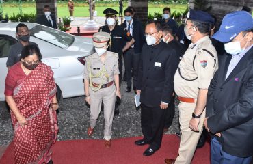 Governor arrived at Raj Bhawan, Nainital on Sunday.