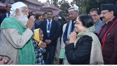 Governor Smt. Baby Rani Maurya has condoled the demise of the great leader of Chipko movement, Shri Sunderlal Bahuguna ji.