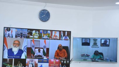 Governor participated in the video conferencing with the Vice President and the Prime Minister.