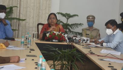 Governor interacted with media on completion of three years of her tenure.