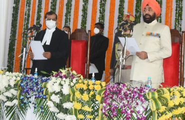 Chief Justice of Uttarakhand Justice Raghvendra Singh Chauhan administered the oath of office to Lieutenant General (Retired) Shri Gurmit Singh