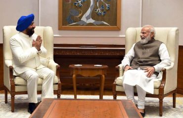Governor called on the Hon'ble PM, Shri Narendra Modi,in New Delhi.