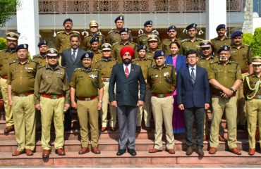 IPS officers of Uttarakhand called on Governor Lt Gen (Retd) Gurmit Singh at Raj Bhawan.