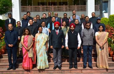 IAS officers of Uttarakhand called on Governor Lt Gen Shri Gurmit Singh (Retd) at Rajbhawan.