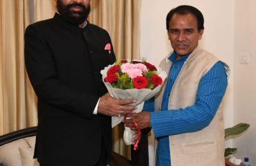 Cabinet Minister Dr. Dhan Singh Rawat called on Governor.