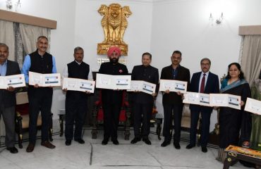 Governor Lt Gen Shri Gurmit Singh (Retd) launched the 5th edition of Valley of Words by Postal Department at Rajbhawan on Wednesday.