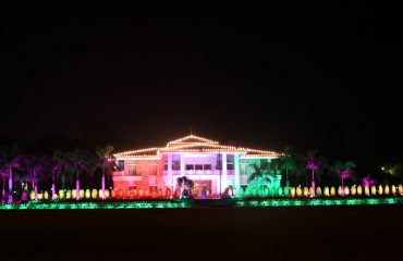 On the eve of the State Foundation Day, the Raj Bhawan, Uttarakhand lit up with lights.