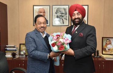 राज्यपाल ने मंगलवार को नई दिल्ली में केंद्रीय सूक्ष्म, लघु और मध्यम उद्यम मंत्री श्री नारायण राणे से भेंट की।
