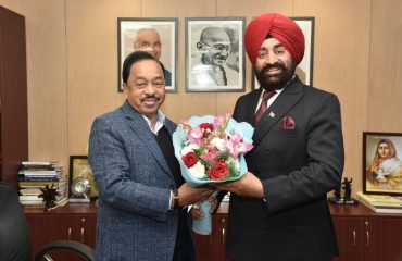 Governormet the Union Minister for Micro, Small and Medium Enterprises, Shri Narayan Rane, in New Delhi