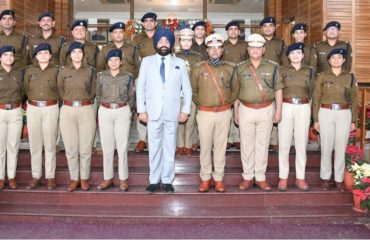 Trainee Police Officers called on Governor at Rajbhawan.