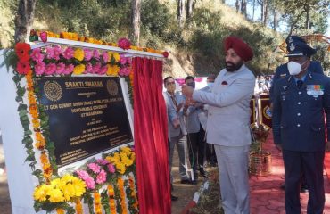 Governor inaugurating the Shakti Sainik Memorial at Sainik School Ghodkhal, Nainital.