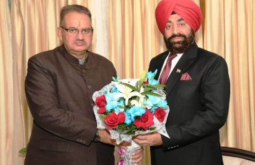 Cabinet Minister Shri Ganesh Joshi called on Governor at Raj Bhawan.