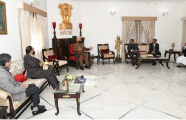 Governor discussing in detail their challenges and future roadmap with Vice Chancellors of State Universities at Raj Bhavan.