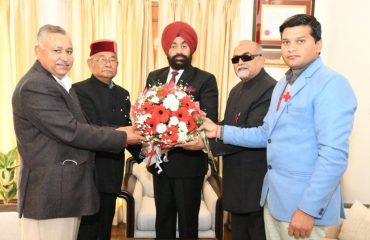 Dr. MS Ansari, General Secretary and other officials of Indian Redcross Society, Uttarakhand met the Governor