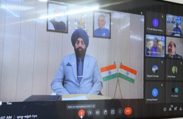 Governor interacting with the youth of Uttarakhand through virtual medium.