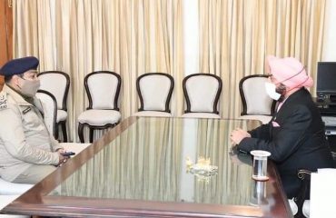 DGP Shri Ashok Kumar called on Governor Lieutenant General Gurmit Singh (Retd) at Rajbhawan on Tuesday.