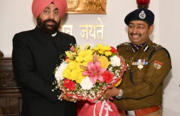 Director General of Police Shri Ashok Kumar met the Governor on Tuesday.
