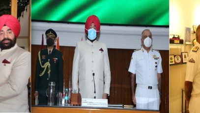 Governor during a program organized at College of Defense Management, Secunderabad, Telangana.