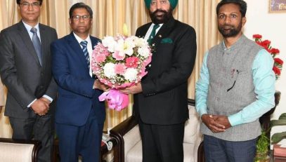 Chief General Manager of BSNL Shri Pramod Kumar Jain called on Governor.