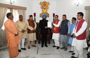 Chief Minister Shri Pushkar Singh Dhami submitted his resignation letter after meeting the Governor