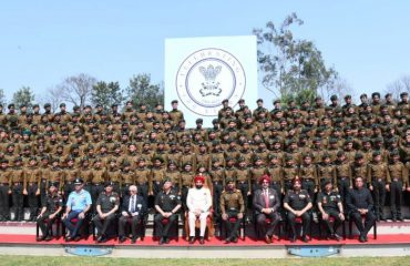 Governor with cadets on the occasion of the Centenary Year of RIMC Foundation Program organized at RIMC, Garhi Cantt Dehradun.