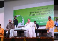 Vice President Shri M. Venkaiah Naidu inaugurated the South Asian Institute of Peace and Reconciliation at the Dev Sanskriti Vishwavidyalaya campus, Haridwar.;?>