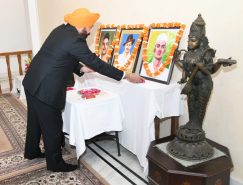 Governor paid emotional tributes to Shaheed Bhagat Singh, Sukhdev and Rajguru.