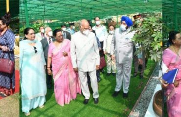 President and First Lady inaugurated the restoration and expansion works of Bonsai Garden at Rajbhawan.