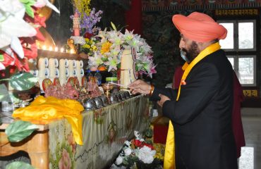 राज्यपाल सोमवार को ‘बुद्ध पूर्णिमा’ के अवसर पर क्लेमंटाउन पहुंचे।