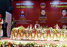 Governor addressing the program on the occasion of 17th Convocation of Kumaun University held at DBS campus.;?>