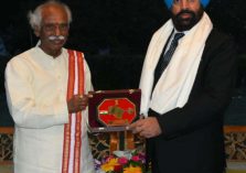 Governor of Haryana, Mr. Bandaru Dattatreya, presented a courtesy call on the Governor at Raj Bhavan.