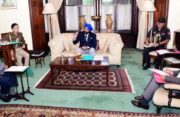 Governor Lt Gen Gurmit Singh (Retd.) presiding over the meeting of the executive Council of Raj Bhavan Golf Club, Nainital