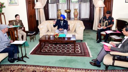 Governor Lt Gen Gurmit Singh (Retd.) presiding over the meeting of the executive Council of Raj Bhavan Golf Club, Nainital
