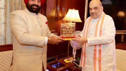 Governor paid a courtesy call on the Union Home Minister, Shri Amit Shah, in New Delhi.