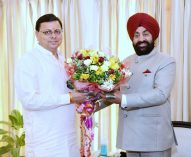 Chief Minister Pushkar Singh Dhami met the Governor at Raj Bhawan, Dehradun.;?>