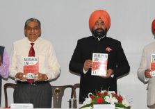 Governor Lt. Gen. Gurmit Singh (Retd) releasing the book The Mc MAHON LINE: A CENTURY OF DISCORD authored by General JJ Singh in Raj Bhawan.;?>