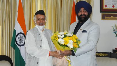 Governor of Maharashtra, Shri Bhagat Singh Koshyari paid a courtesy call on the Governor.