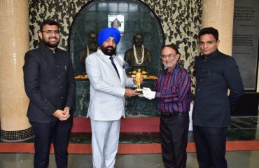 Governor Lt Gen Gurmit Singh (Retd) visiting Amul Co-Operative Dairy, Ahmedabad.