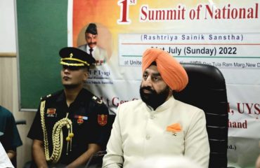 31-07-2022 : Governor attending the first summit of the National Vanguard of Sainik Sanstha, in New Delhi.