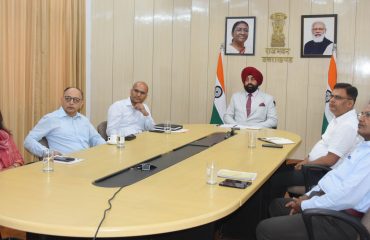 Governo during virtual participation in relation to WASH (Water, Sanitation, Hygiene) innovation program in cleanliness and sanitation.