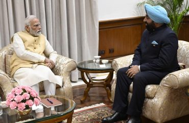 राज्यपाल ने नई दिल्ली में प्रधानमंत्री श्री नरेंद्र मोदी से शिष्टाचार भेंट की।