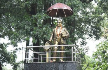 Statue of Bharat Ratna Dr. Bhimrao Ambedkar after renovation.