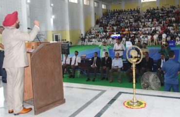 Governor Lt Gen Gurmit Singh (Retd) addressing the North Zone 