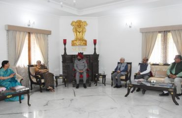 Justice (Retd) Ranjana Prakash Desai and other members had a courtesy call on the Governor at rajbhawan.