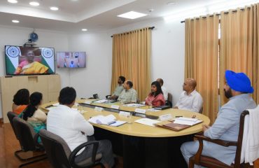 On the occasion of the launch of ‘Pradhan Mantri TB Free India Campaign’, the Governor took a virtual participation.