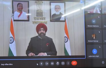ग्लोबल कांउटर टेरेरिज्म काउंसिल (जीसीटीसी) द्वारा आयोजित ‘‘रक्षा क्षेत्र में भारत आत्मनिर्भरता की ओर’’ कार्यक्रम में वर्चुअली प्रतिभाग करते हुए राज्यपाल।
