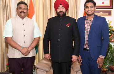 Governor was met by Vinod Achanta, Director of WASH, Hyderabad