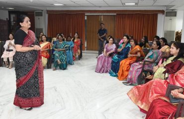 First Lady Mrs. Gurmit Kaur with the ladies of Raj Bhawan family on the occasion of Karva Chauth festival.