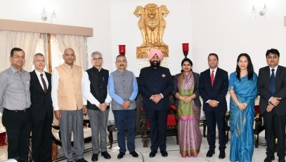 07 Ambassadors of India working in different countries had a courtesy call on Governor Lt Gen Gurmeet Singh (SE) at Raj Bhavan on Monday.