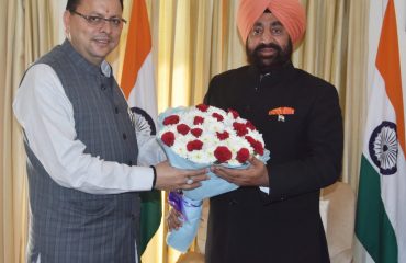 Chief Minister Shri Pushkar Singh Dhami made a courtesy call on the Governor.